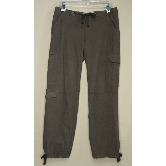 Daughters of the Liberation Pants Brown Cargo Straight Anthropologie Women's 4 - Picture 1 of 12